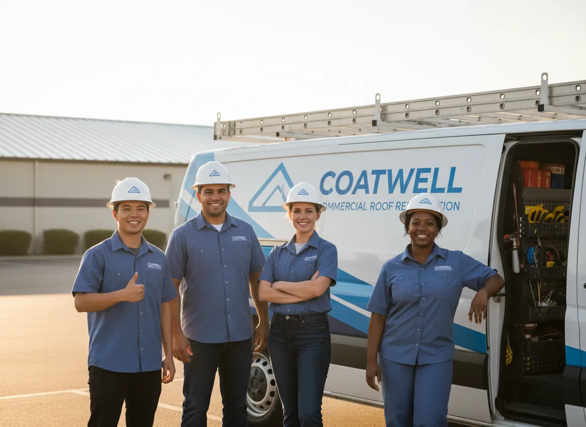 Commercial roof coating company in Downey, ID